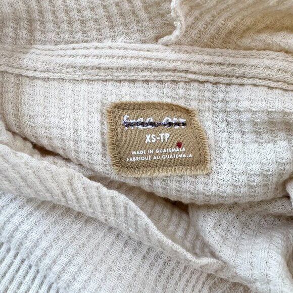 Free People Thermal Hooded Funnel Neck Midi Dress Cream Small - Picture 10 of 11